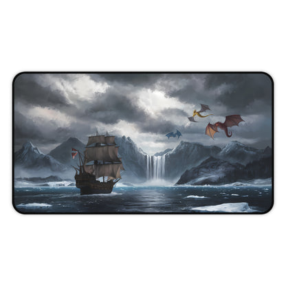 Fantasy Voyage with Dragons - Desk Mat