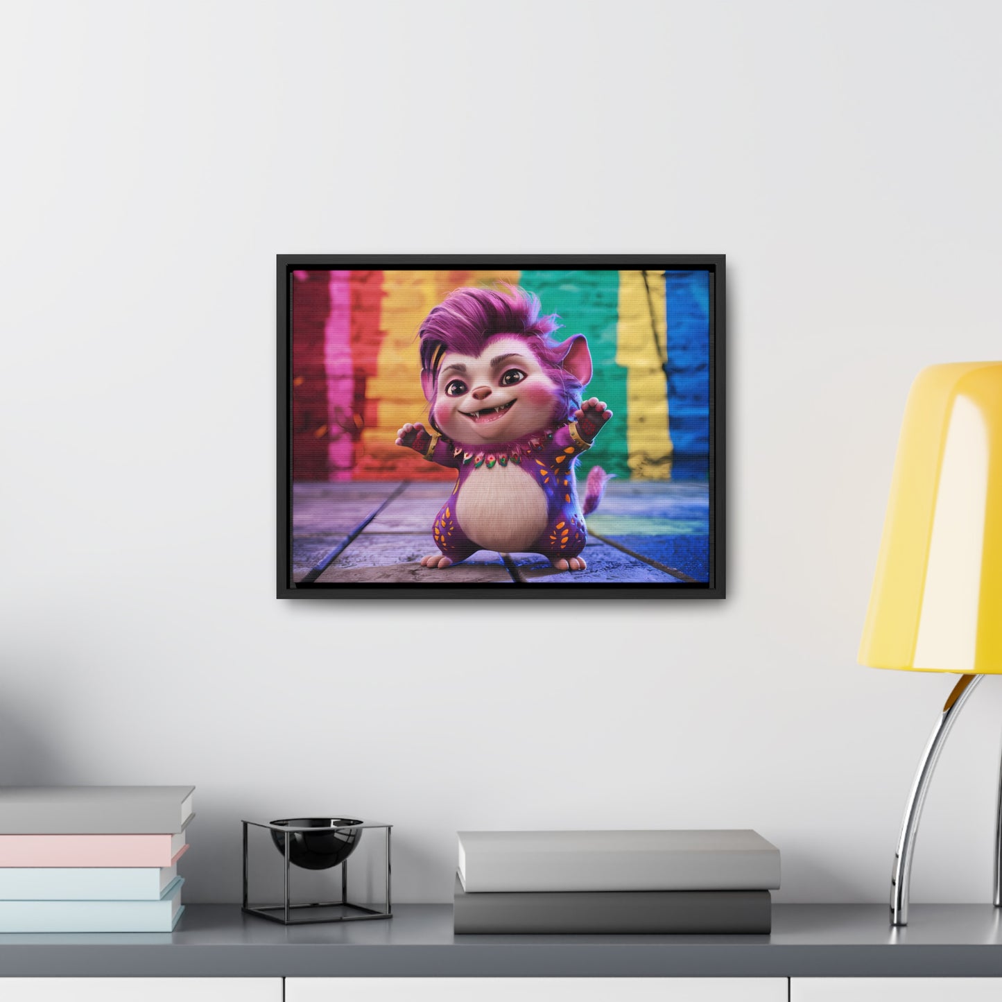 Colorful Celebration Creature - Gallery Canvas Wraps, Horizontal Frame