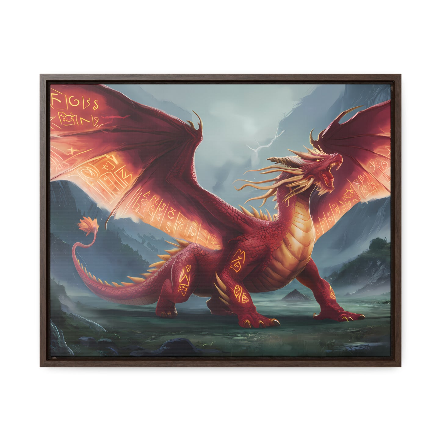 The Inferno Guardian - Gallery Canvas Wraps, Horizontal Frame