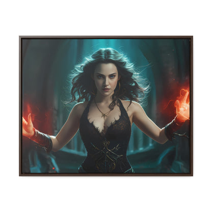 Sorceress of the Crimson Flame - Gallery Canvas Wraps, Horizontal Frame