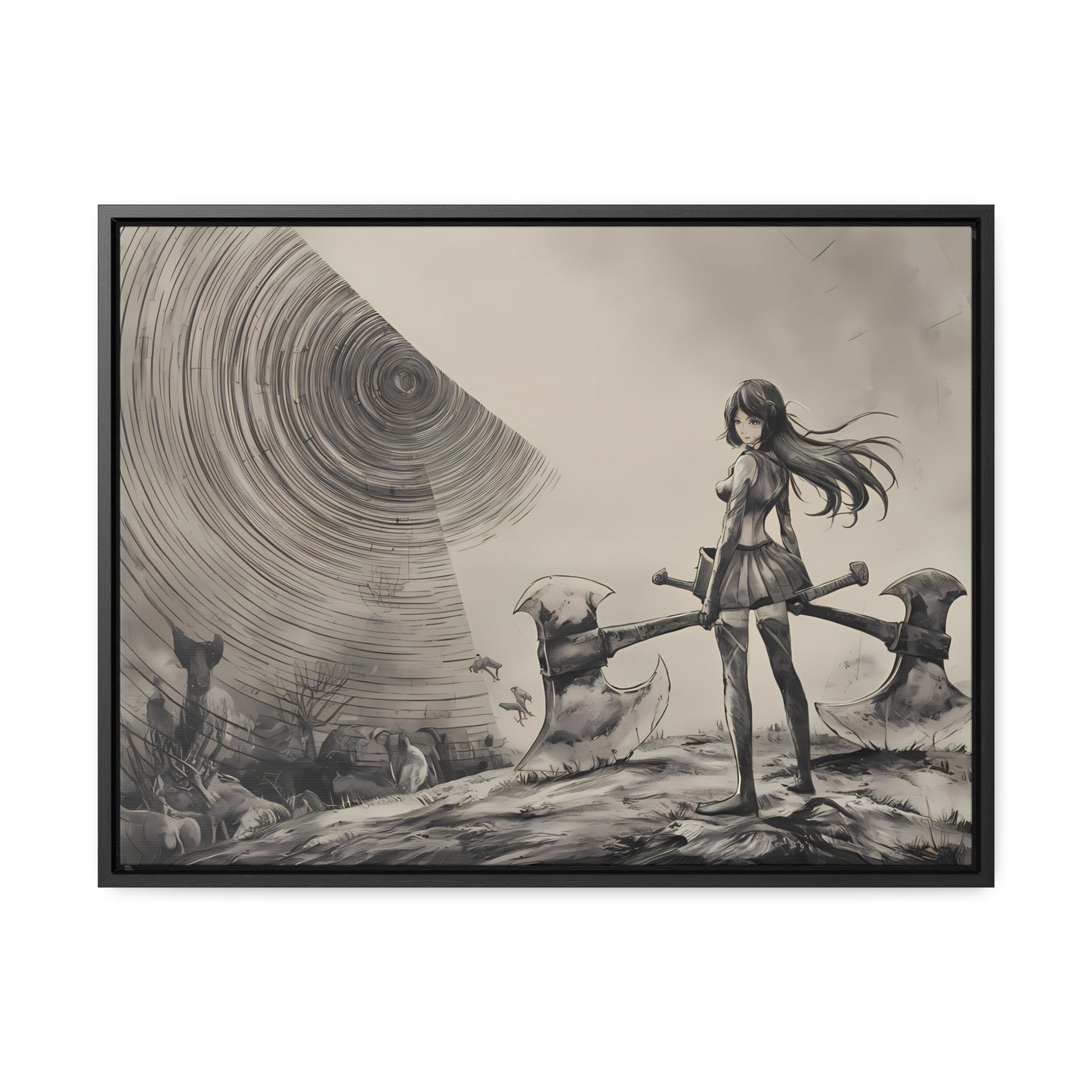 Echoes of the Abyss - Gallery Canvas Wraps, Horizontal Frame