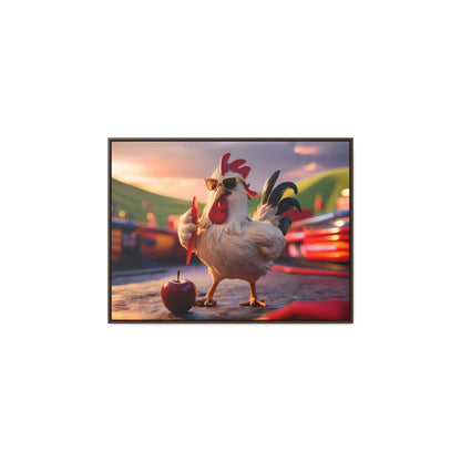 Cool Rooster at the Carnival - Gallery Canvas Wraps, Horizontal Frame
