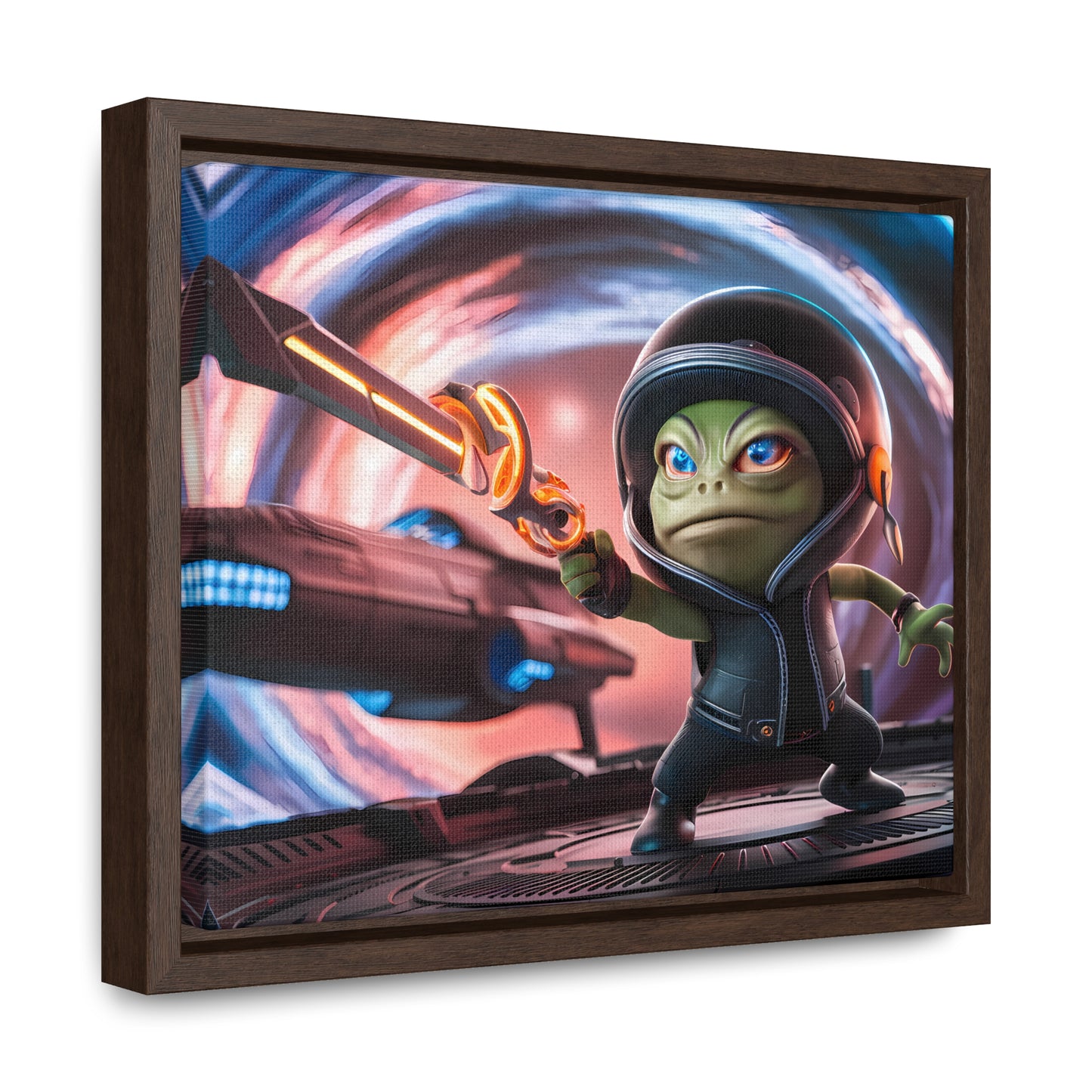 Galactic Guardian: Defender of the Stars - Gallery Canvas Wraps, Horizontal Frame