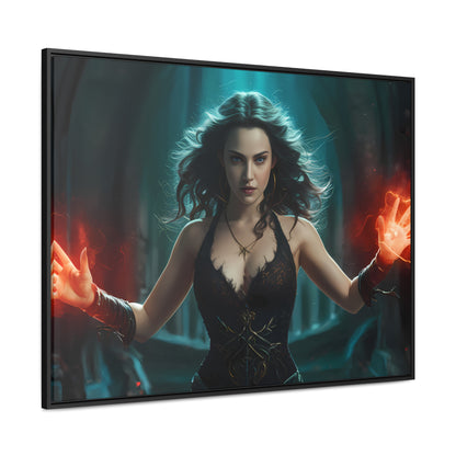 Sorceress of the Crimson Flame - Gallery Canvas Wraps, Horizontal Frame