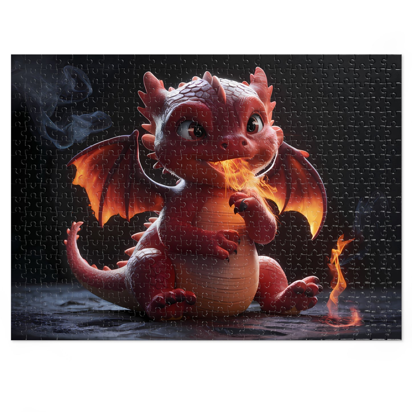 "Ember's First Flame" - Jigsaw Puzzle (30, 110, 252, 500,1000-Piece)
