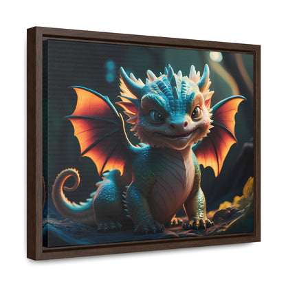 "Forest Guardian Hatchling" - Gallery Canvas Wraps, Horizontal Frame