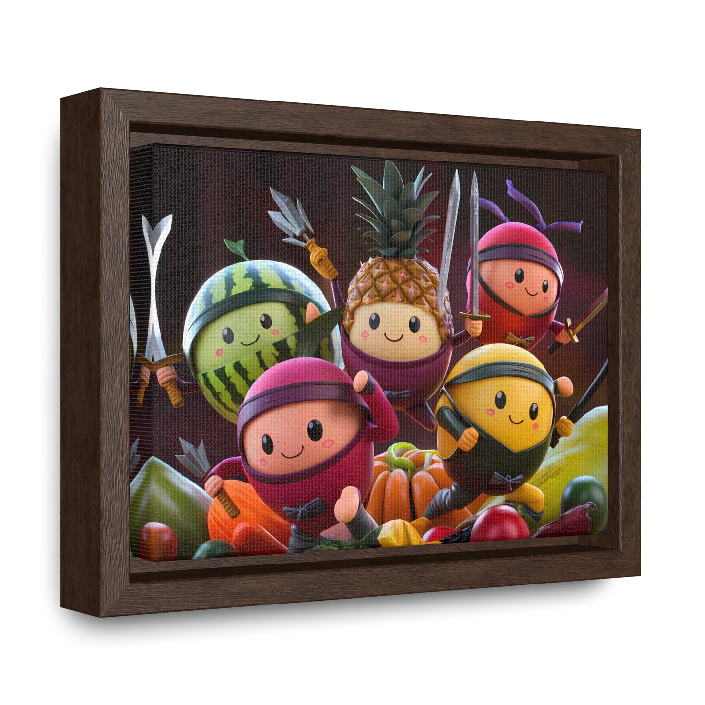 Fruit Ninja Warriors - Gallery Canvas Wraps, Horizontal Frame