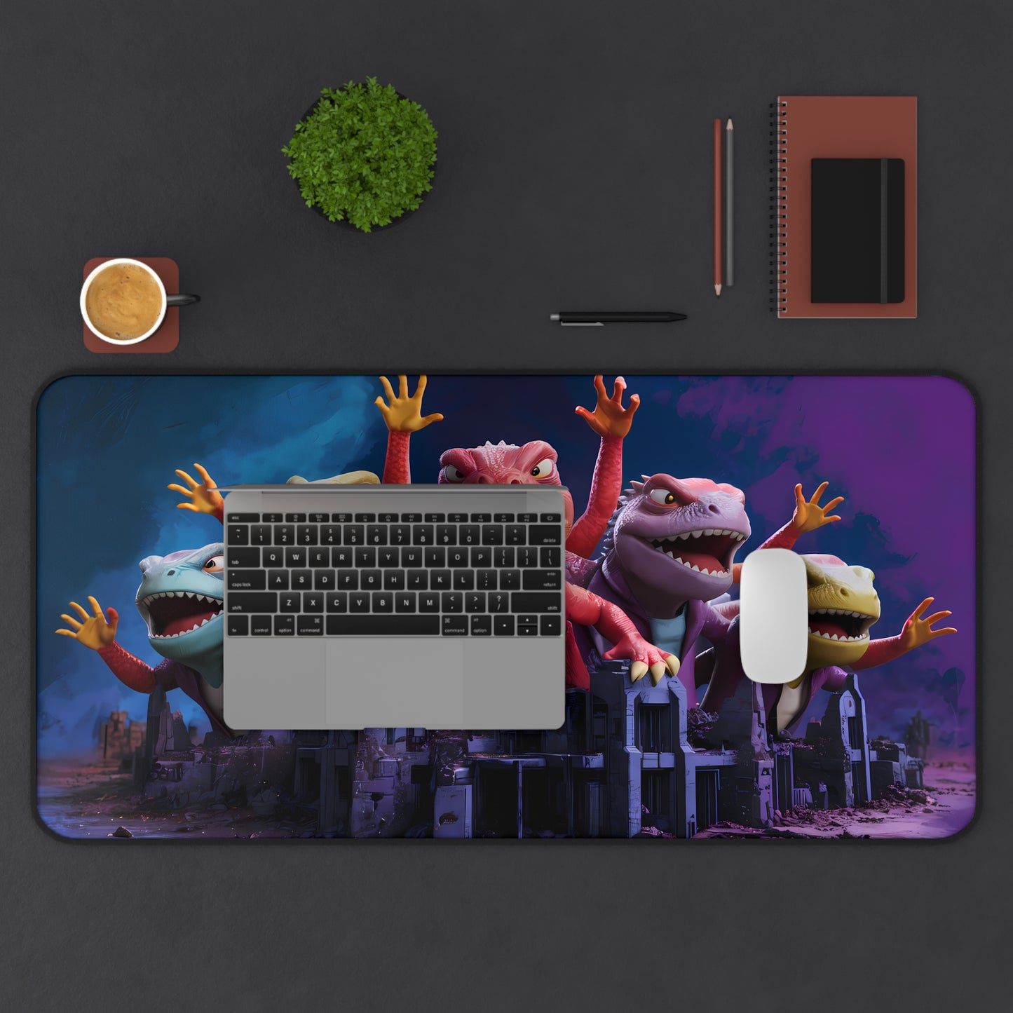 Reptilian Uprising: Dawn of the Lizard Lords - Desk Mat