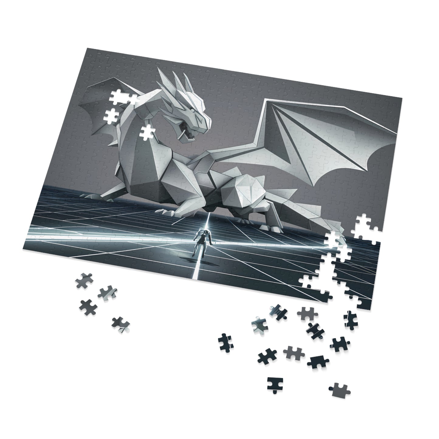 The Cyber Dragon's Challenge - Jigsaw Puzzle (30, 110, 252, 500,1000-Piece)