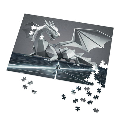 The Cyber Dragon's Challenge - Jigsaw Puzzle (30, 110, 252, 500,1000-Piece)