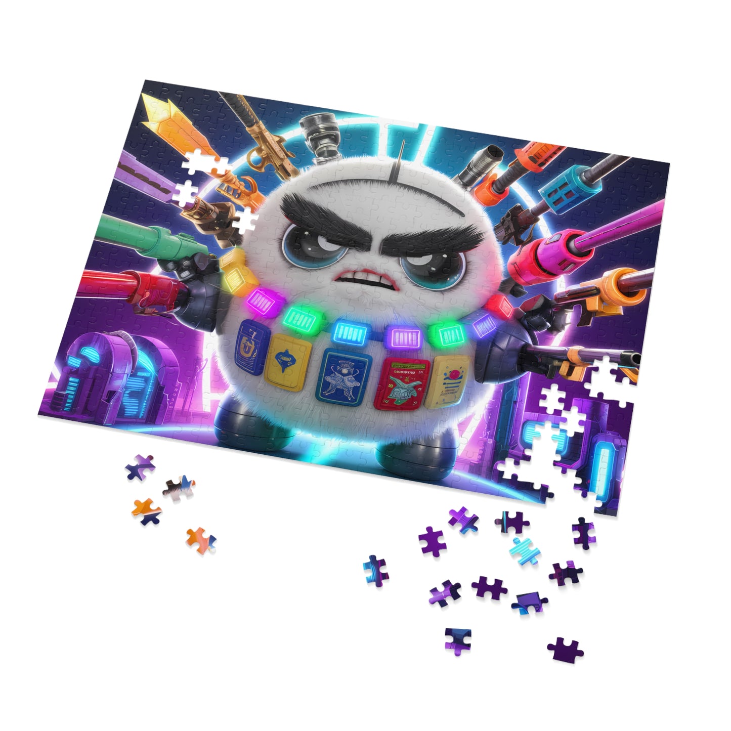 Battle-Ready Fluffbot - Jigsaw Puzzle (30, 110, 252, 500,1000-Piece)