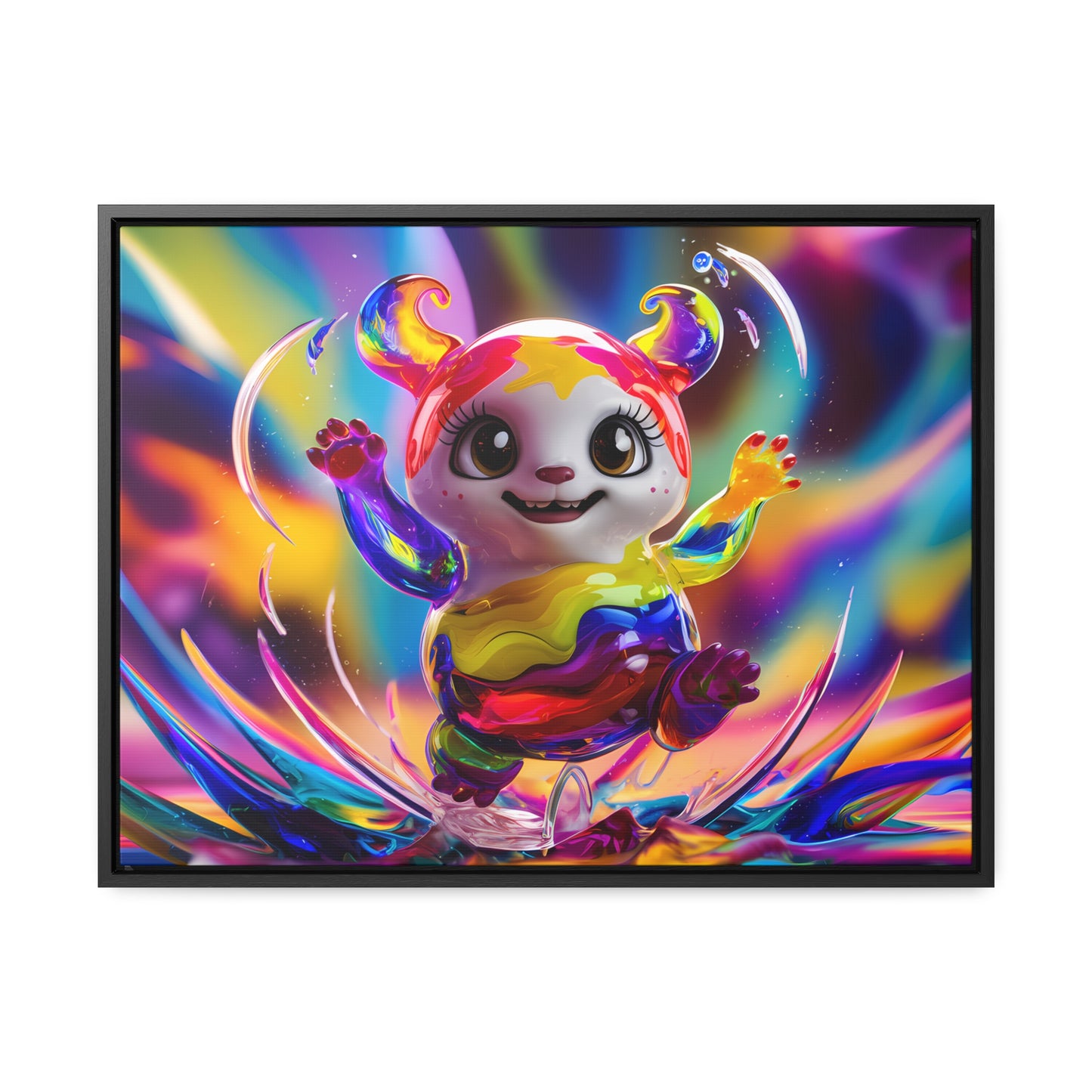 Splash of Joy - Gallery Canvas Wraps, Horizontal Frame