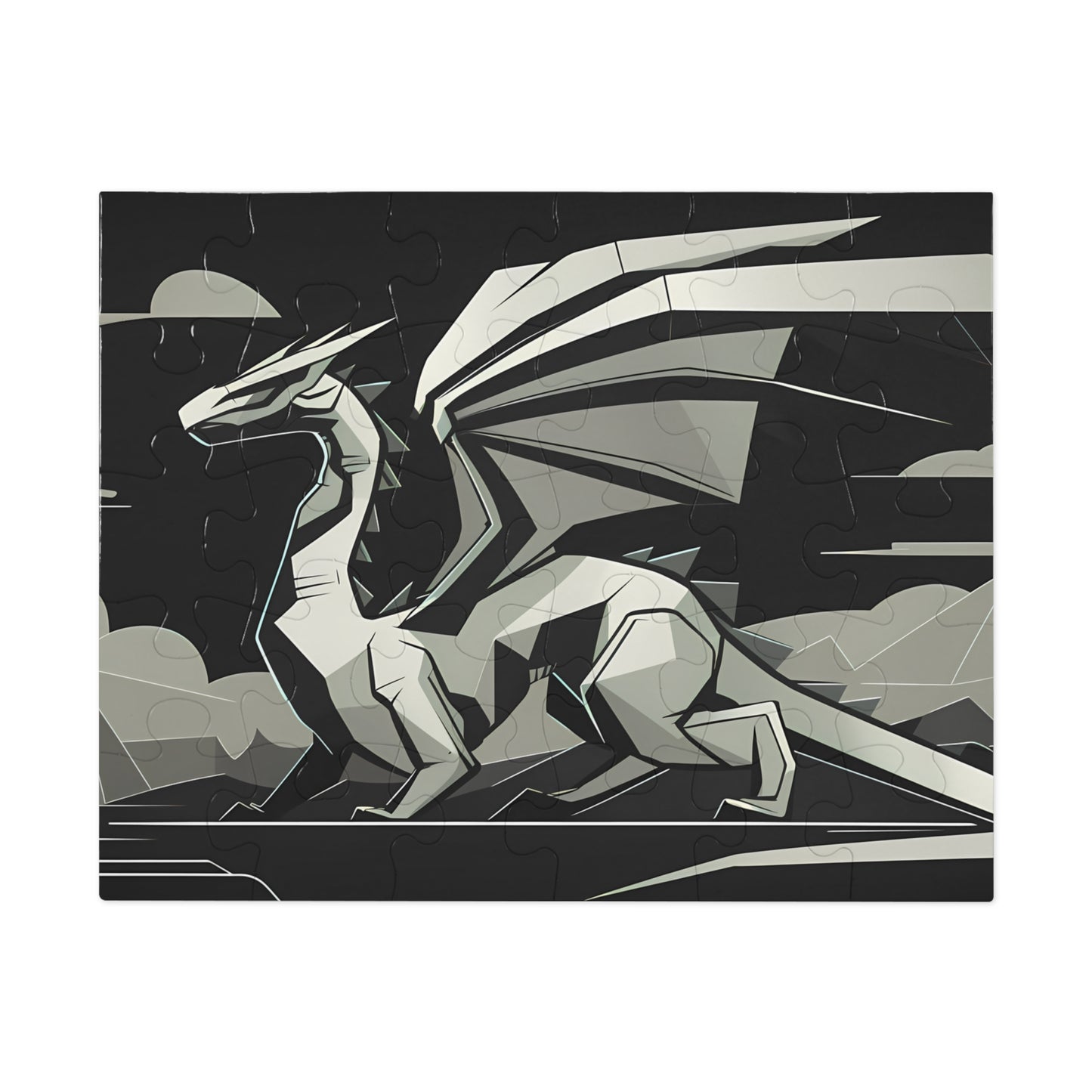 Obsidian Guardian of the Twilight Peaks - Jigsaw Puzzle (30, 110, 252, 500,1000-Piece)