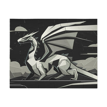 Obsidian Guardian of the Twilight Peaks - Jigsaw Puzzle (30, 110, 252, 500,1000-Piece)