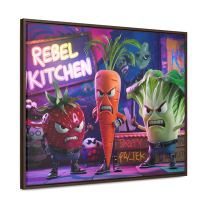 Rebel Veggie Squad - Gallery Canvas Wraps, Horizontal Frame
