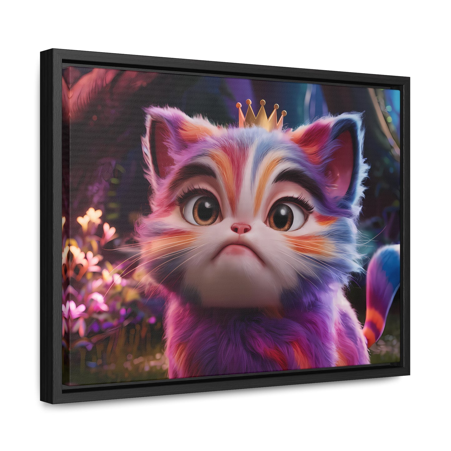 Regal Whiskers in the Enchanted Forest - Gallery Canvas Wraps, Horizontal Frame