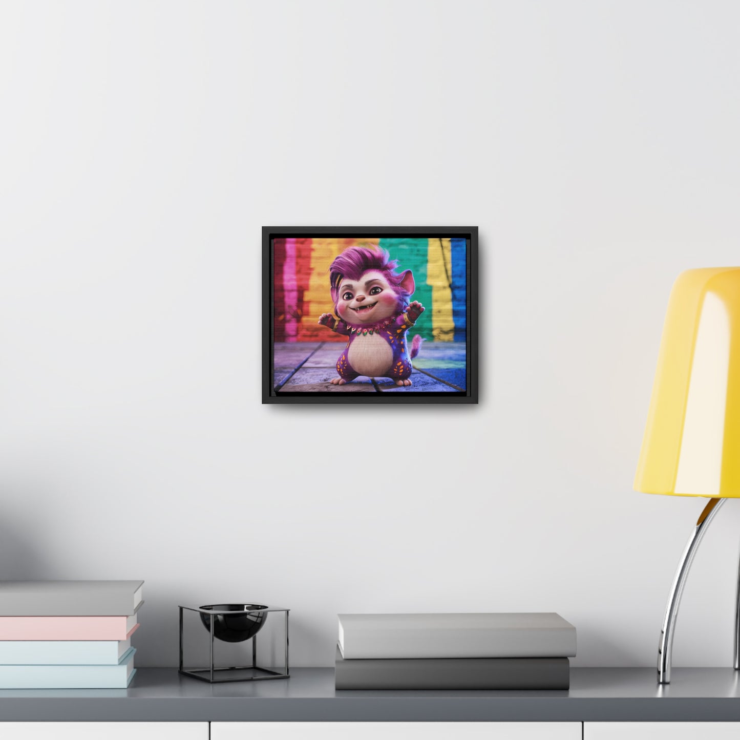 Colorful Celebration Creature - Gallery Canvas Wraps, Horizontal Frame