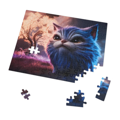 Ethereal Cat in a Mystical Landscape - Jigsaw Puzzle (30, 110, 252, 500,1000-Piece)