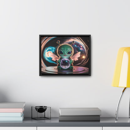 Guardian of the Cosmic Crystal - Gallery Canvas Wraps, Horizontal Frame