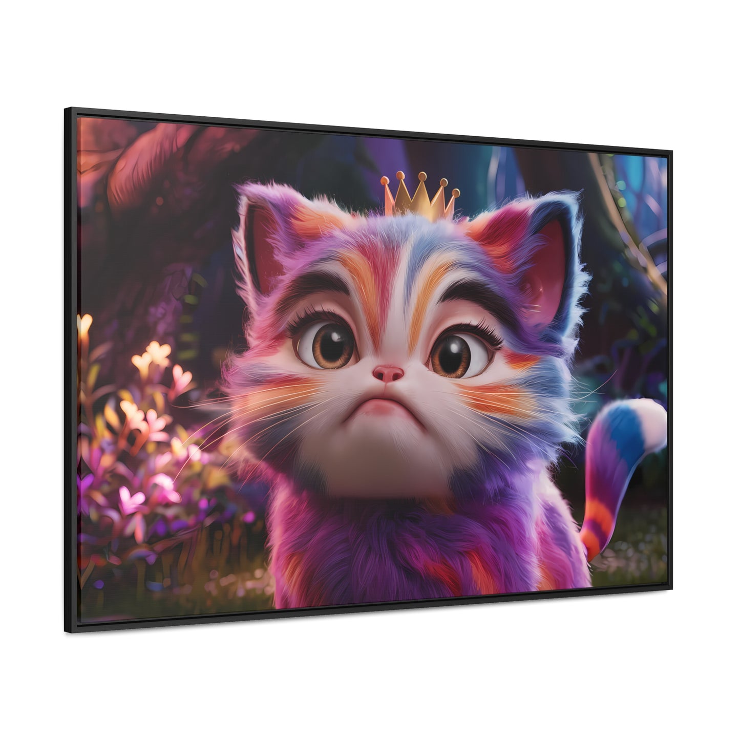 Regal Whiskers in the Enchanted Forest - Gallery Canvas Wraps, Horizontal Frame