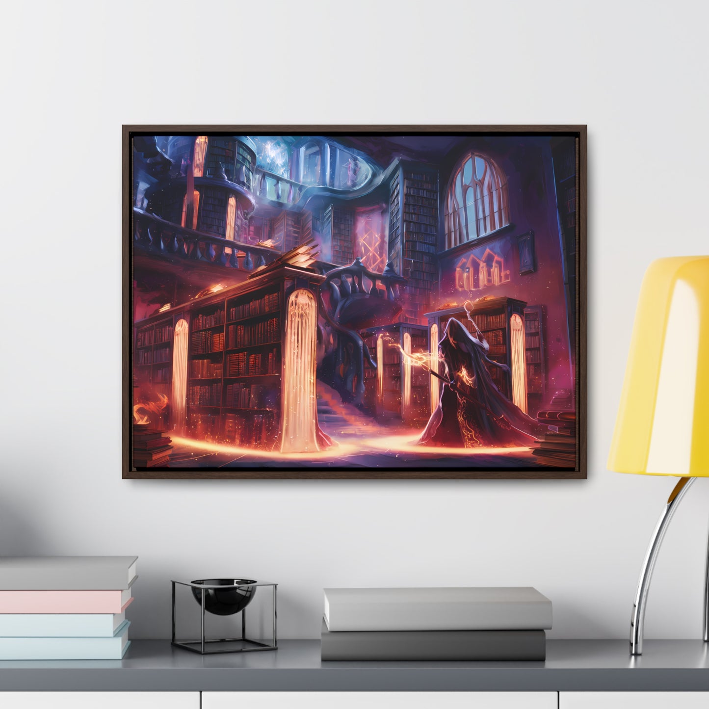 The Arcane Library of Eternal Knowledge - Gallery Canvas Wraps, Horizontal Frame