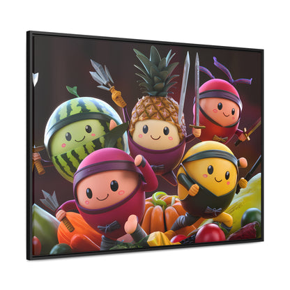 Fruit Ninja Warriors - Gallery Canvas Wraps, Horizontal Frame