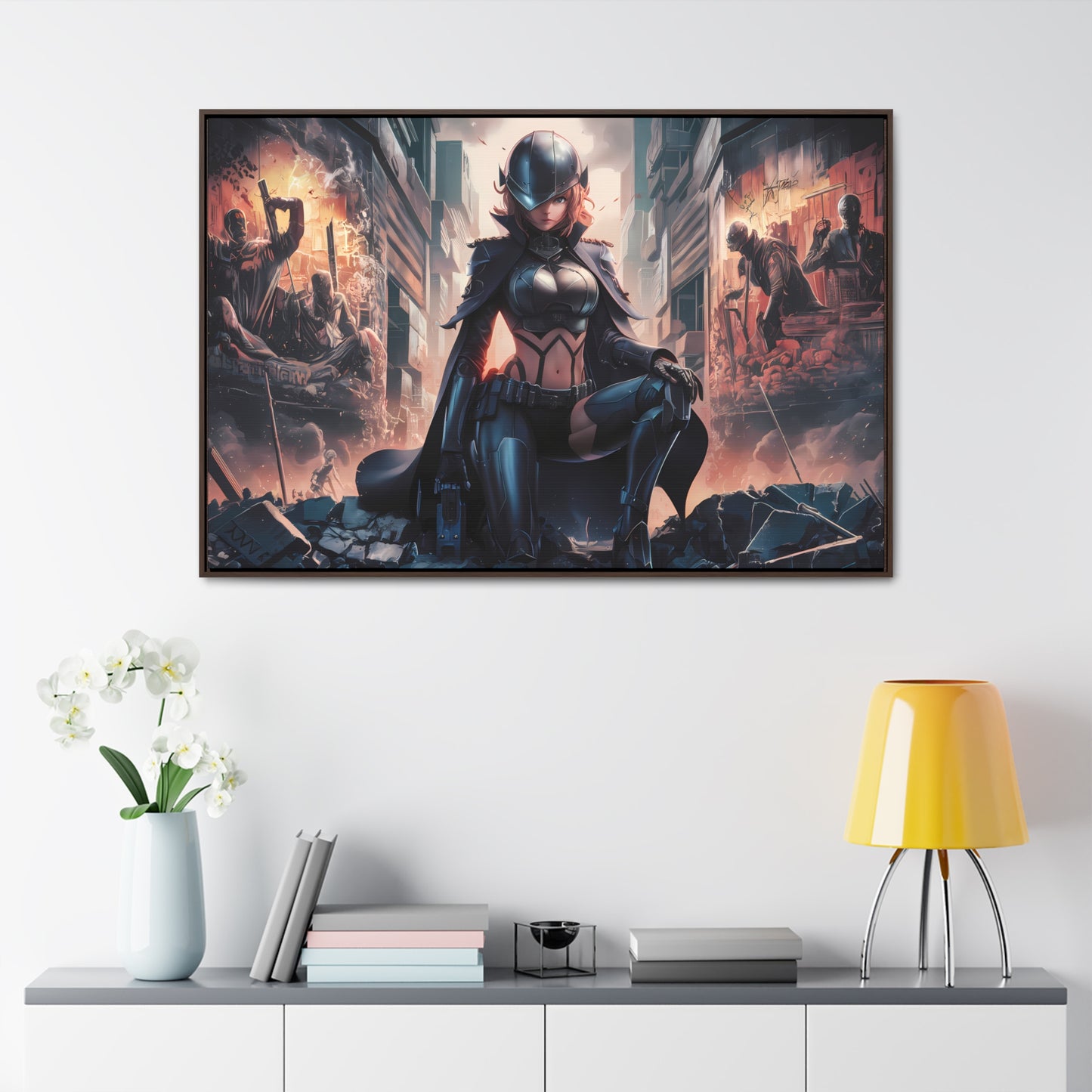 "Shadow of the Resistance" - Gallery Canvas Wraps, Horizontal Frame
