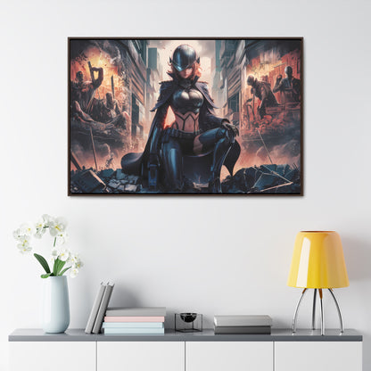 "Shadow of the Resistance" - Gallery Canvas Wraps, Horizontal Frame