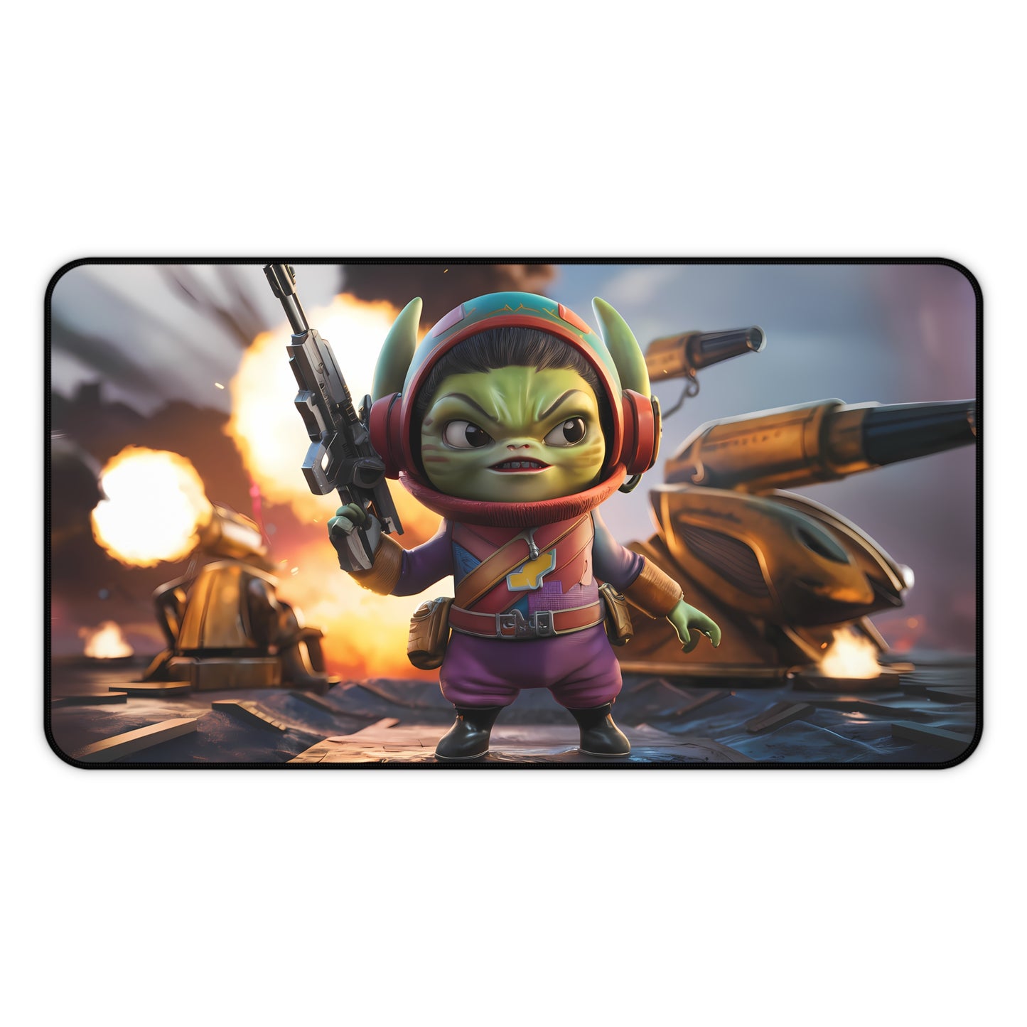 Galactic Rebel on the Battlefield - Desk Mat