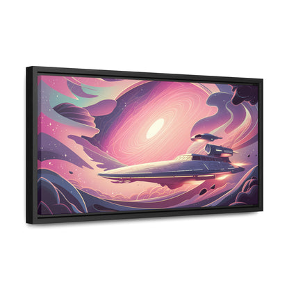 Voyage Through the Cosmic Vortex - Gallery Canvas Wraps, Horizontal Frame