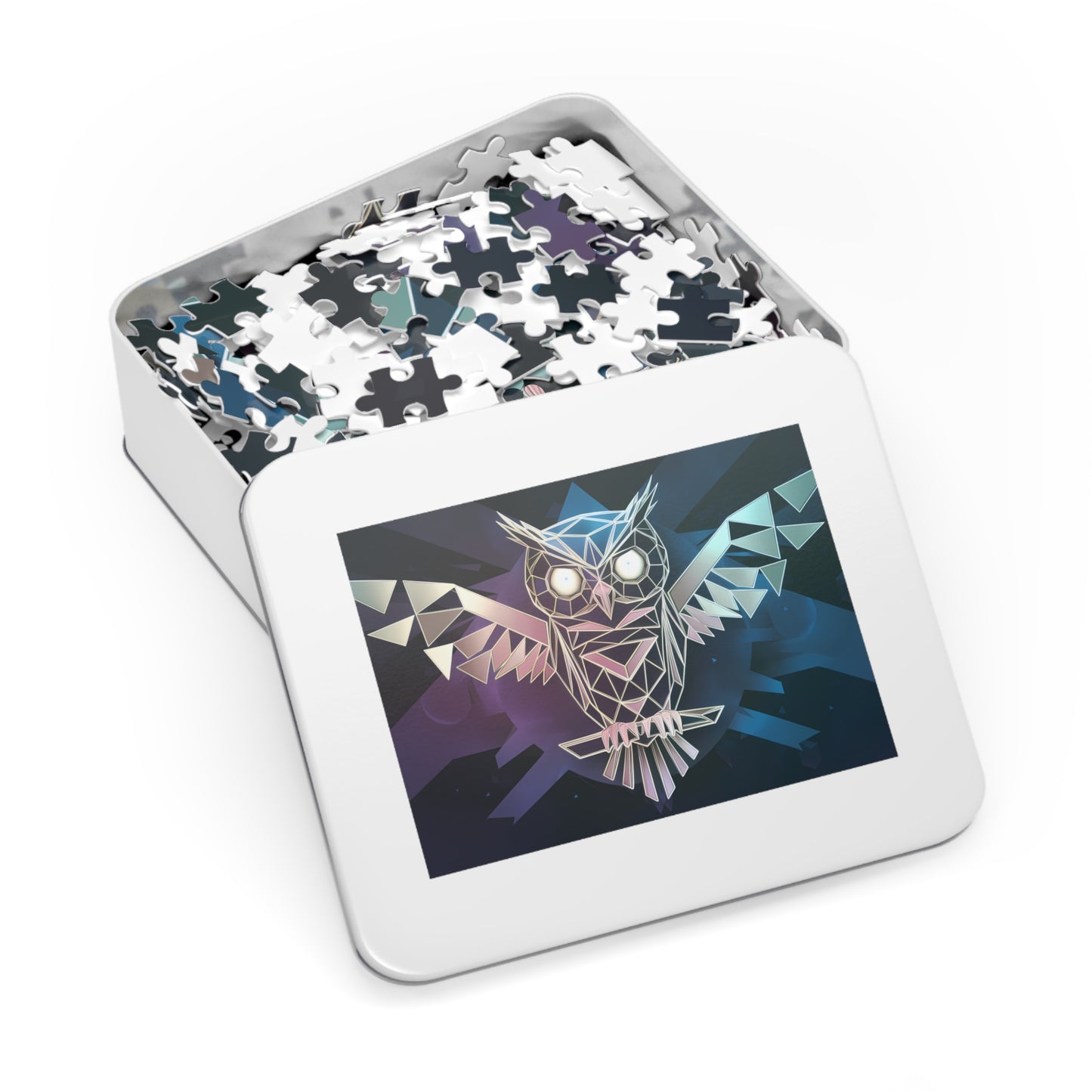 Geometric Owl of the Night - Jigsaw Puzzle (30, 110, 252, 500,1000-Piece)
