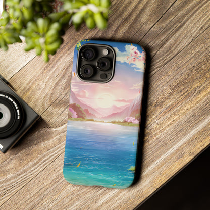 Serene Lake and Mountains - Smartphone Tough Cases