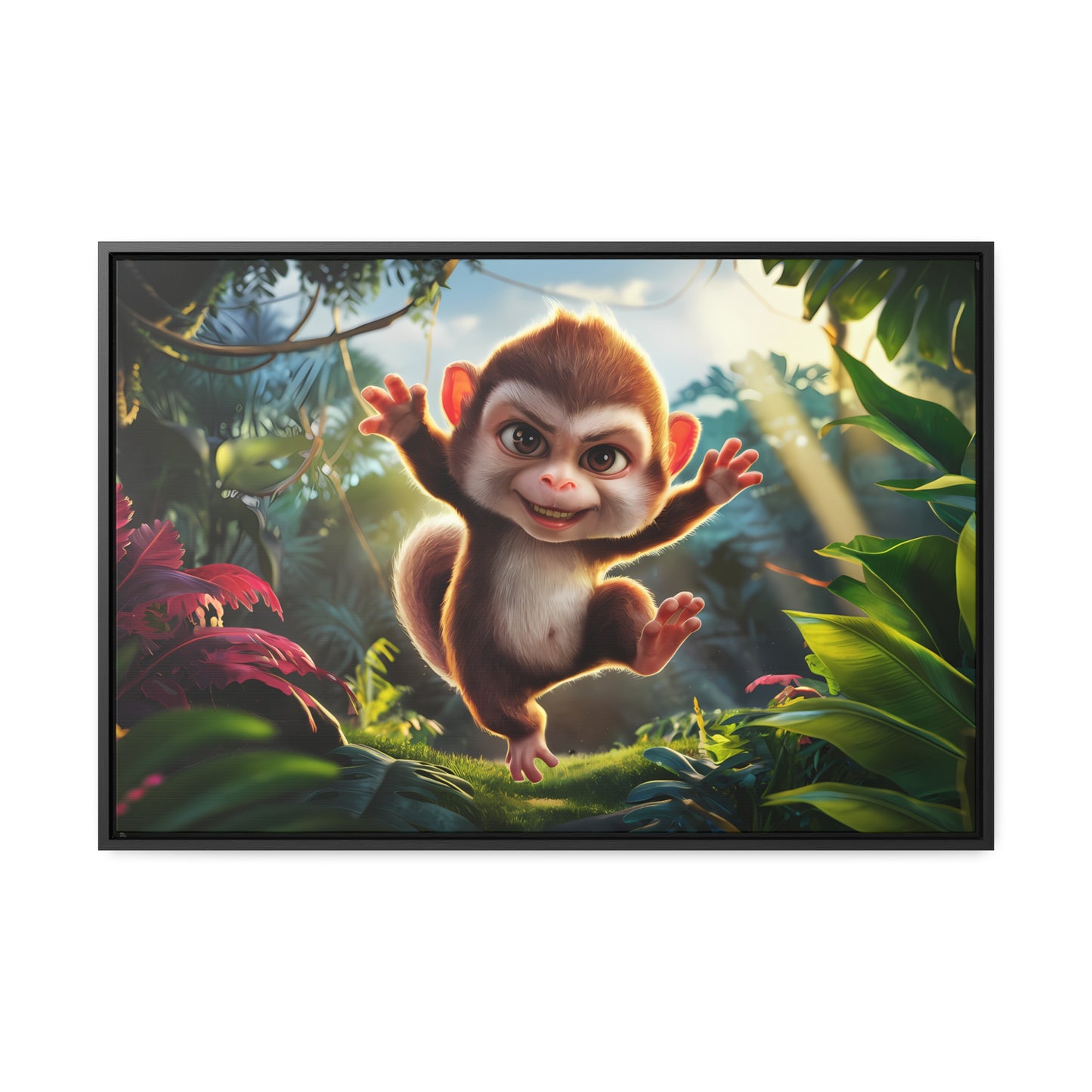 Jungle Joy - Gallery Canvas Wraps, Horizontal Frame