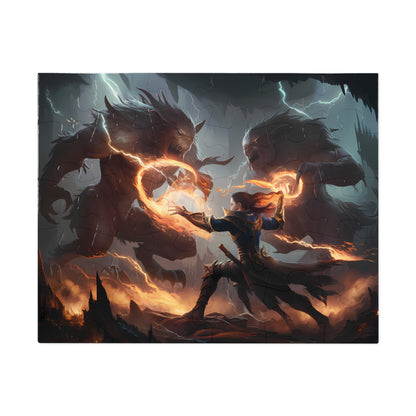 Battle of the Infernal Beasts - Jigsaw Puzzle (30, 110, 252, 500,1000-Piece)