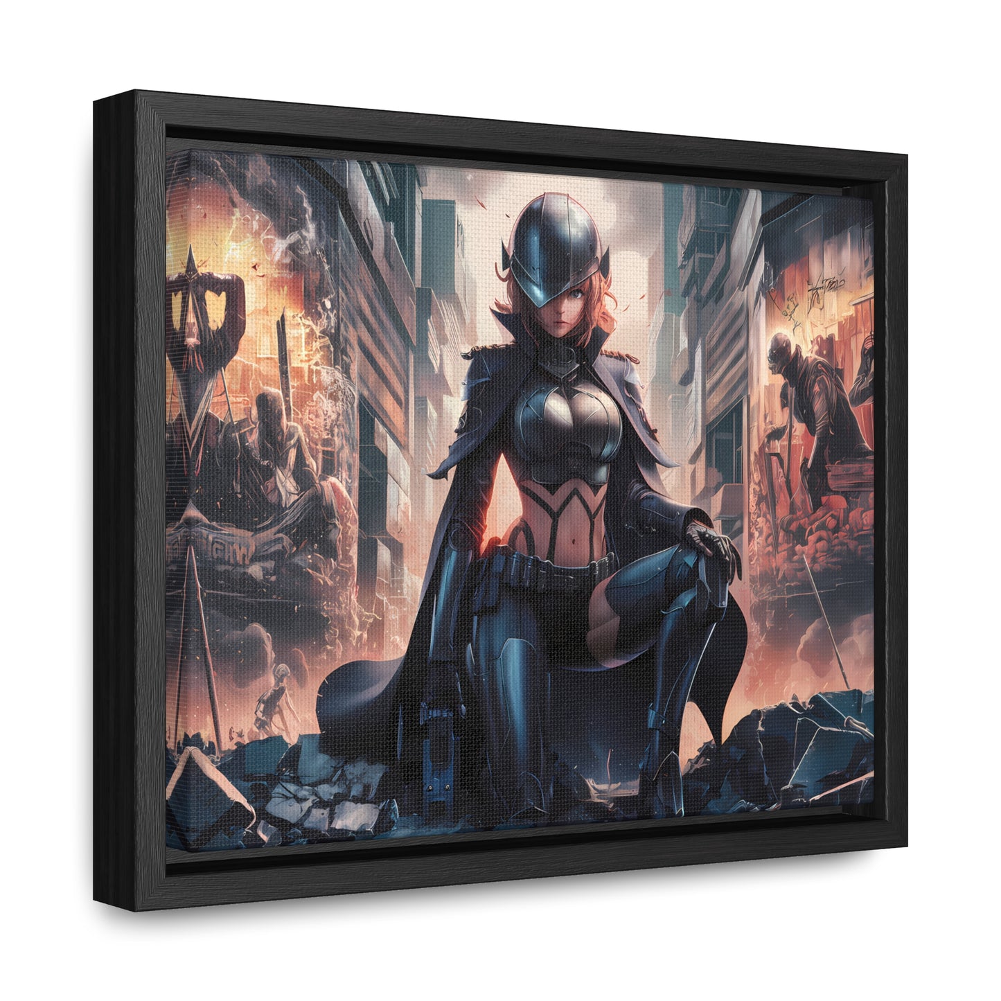 "Shadow of the Resistance" - Gallery Canvas Wraps, Horizontal Frame