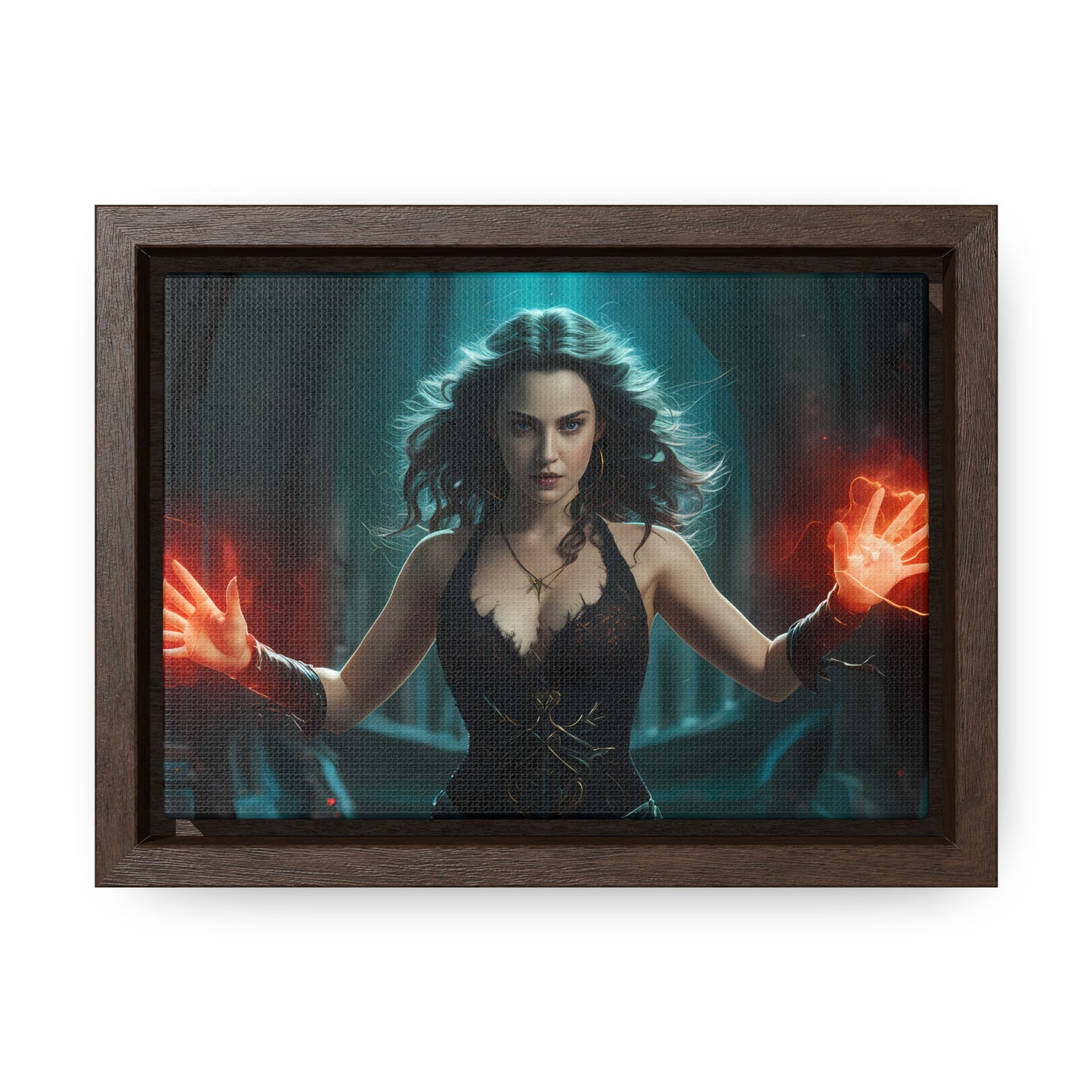 Sorceress of the Crimson Flame - Gallery Canvas Wraps, Horizontal Frame