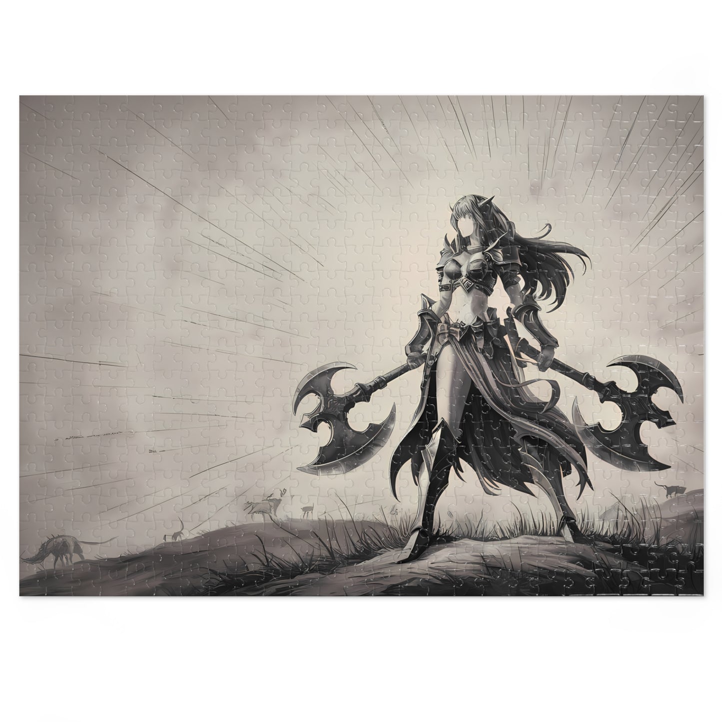 Warrior of the Silent Plains - Jigsaw Puzzle (30, 110, 252, 500,1000-Piece)