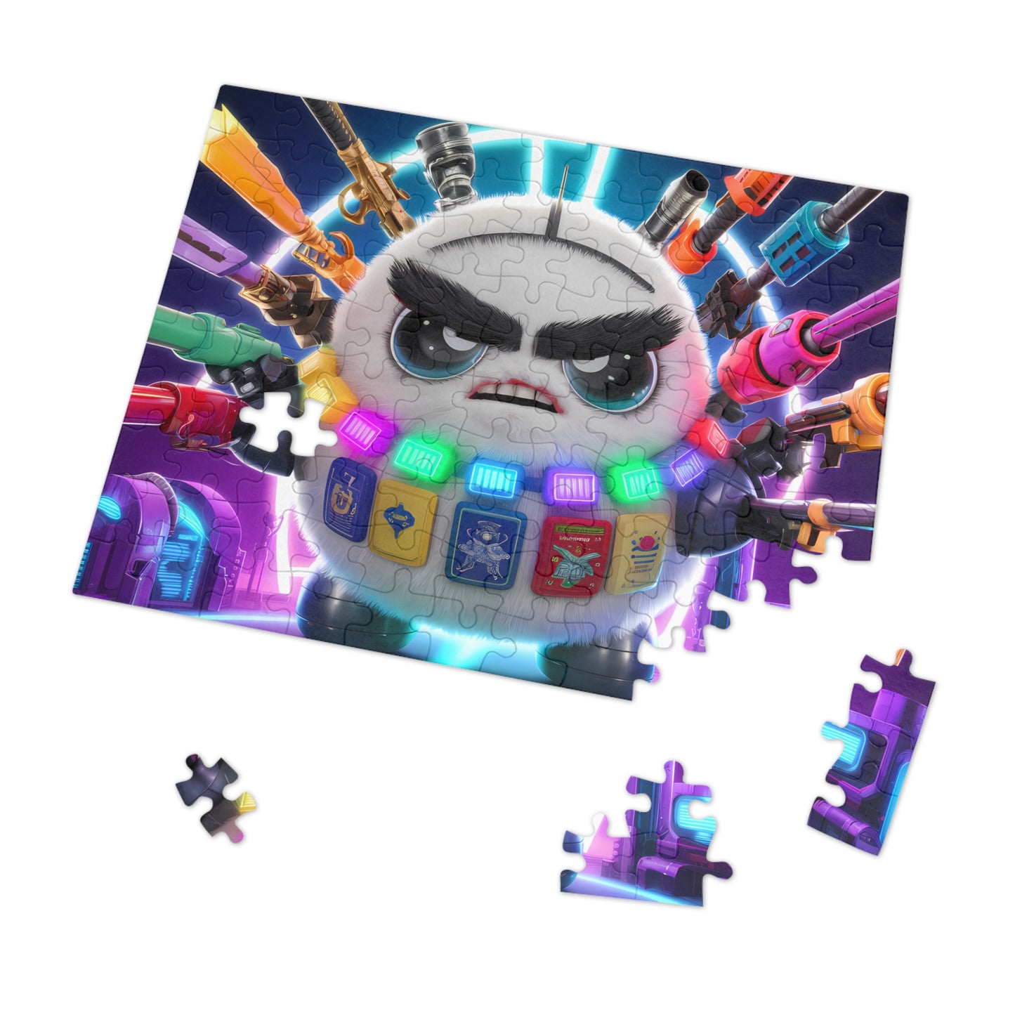 Battle-Ready Fluffbot - Jigsaw Puzzle (30, 110, 252, 500,1000-Piece)