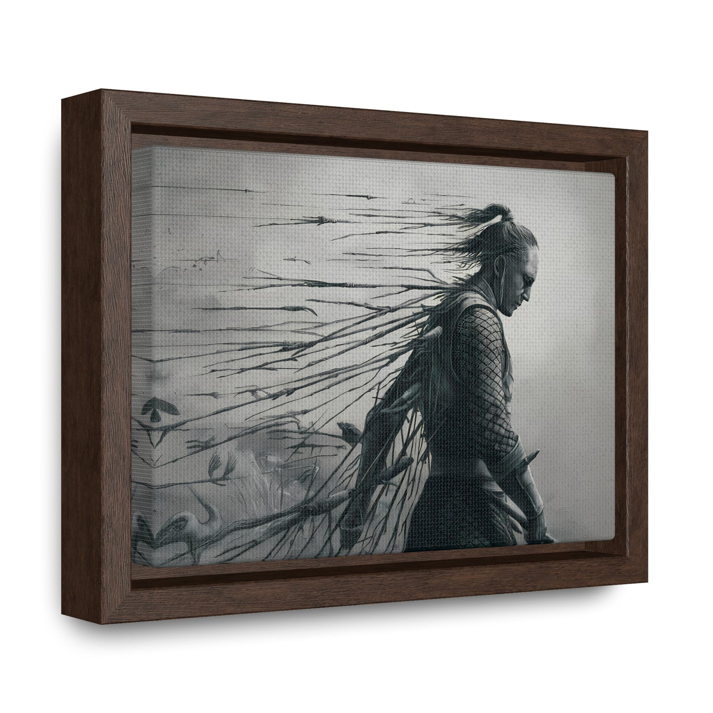 "Endurance in Silence" - Gallery Canvas Wraps, Horizontal Frame