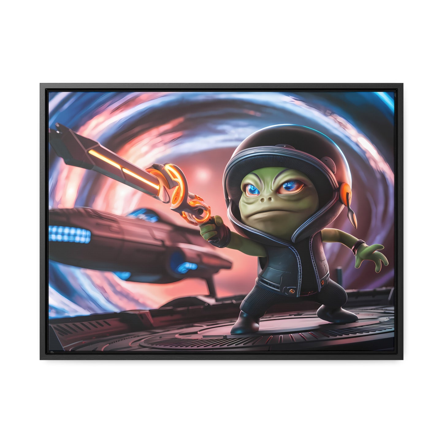 Galactic Guardian: Defender of the Stars - Gallery Canvas Wraps, Horizontal Frame