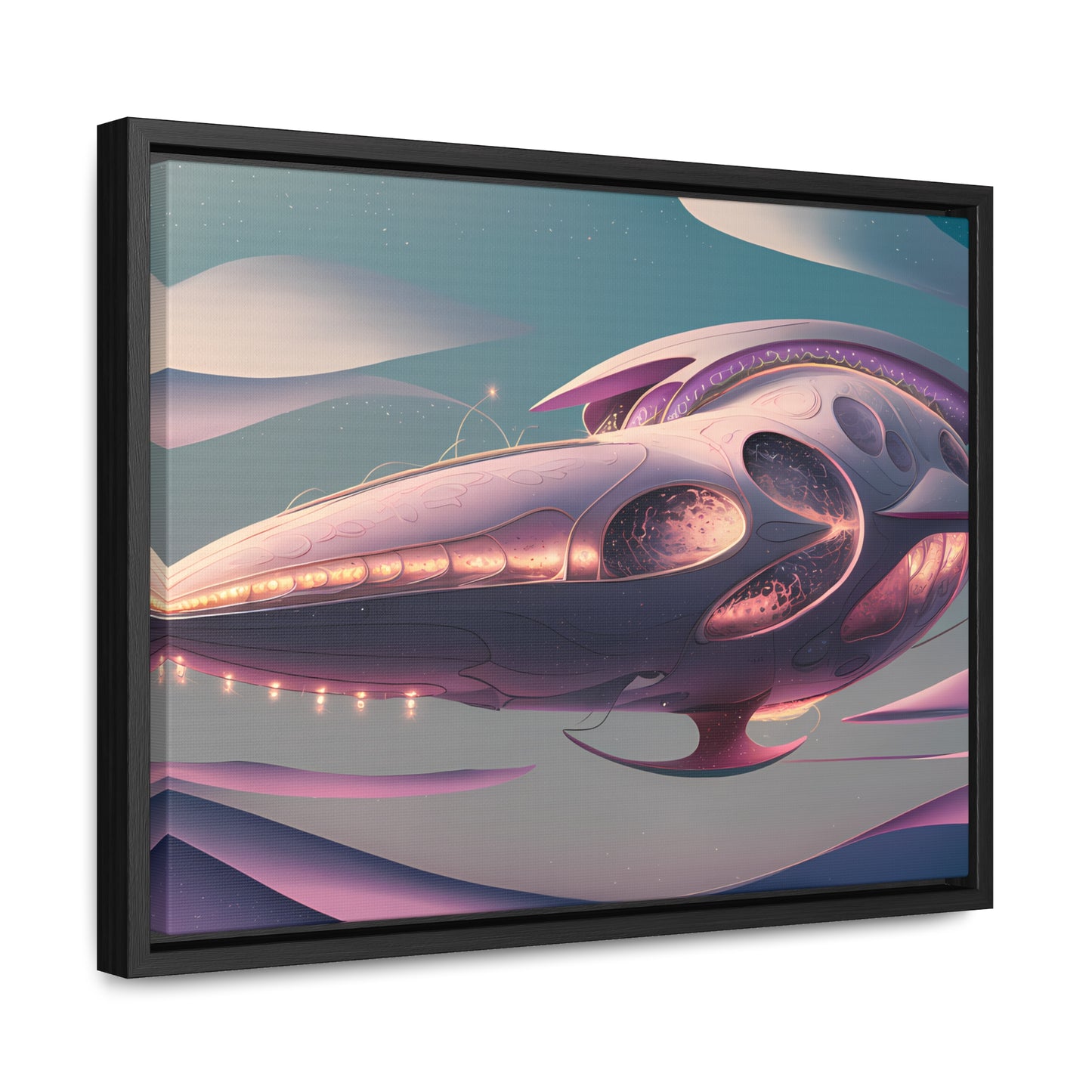 Voyage of the Celestial Whale - Gallery Canvas Wraps, Horizontal Frame