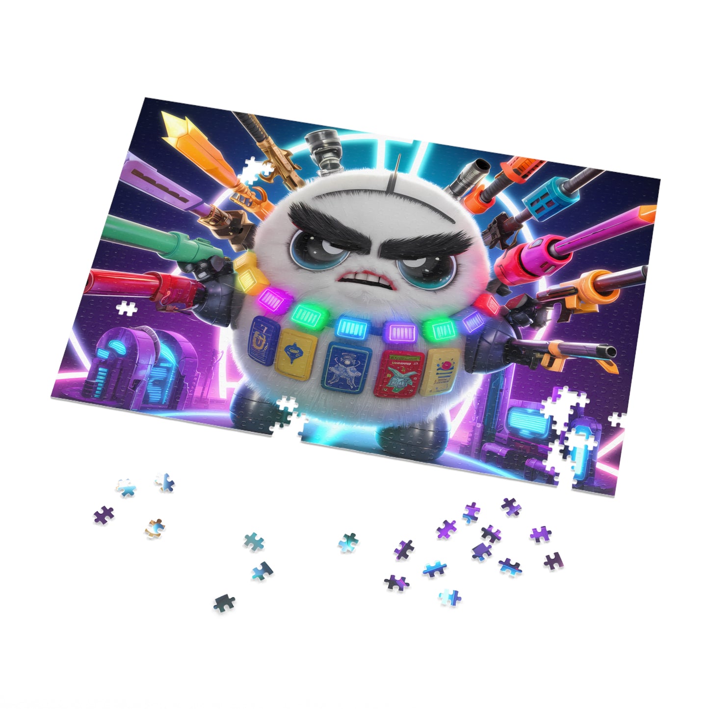 Battle-Ready Fluffbot - Jigsaw Puzzle (30, 110, 252, 500,1000-Piece)