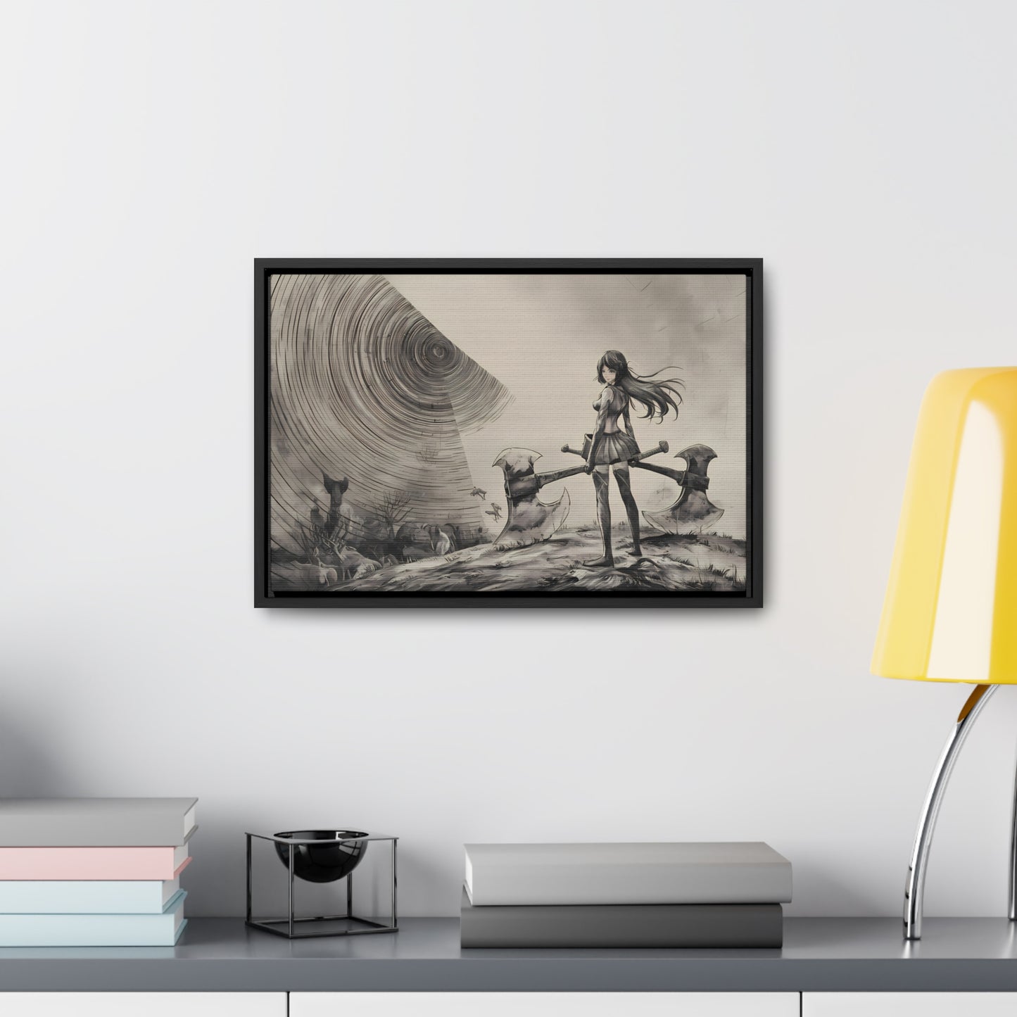 Echoes of the Abyss - Gallery Canvas Wraps, Horizontal Frame
