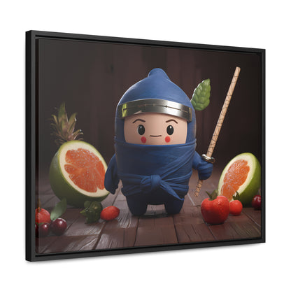 Ninja Fruit Guardian - Gallery Canvas Wraps, Horizontal Frame