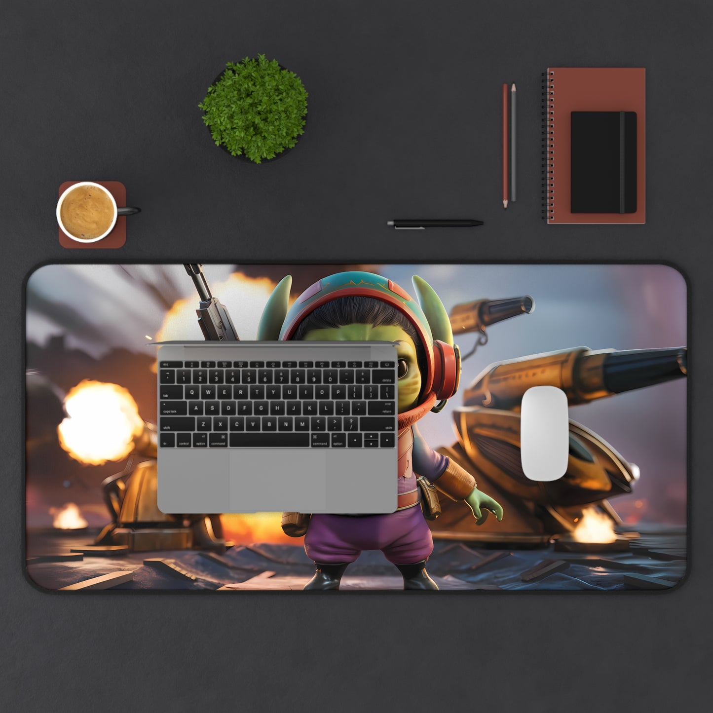 Galactic Rebel on the Battlefield - Desk Mat