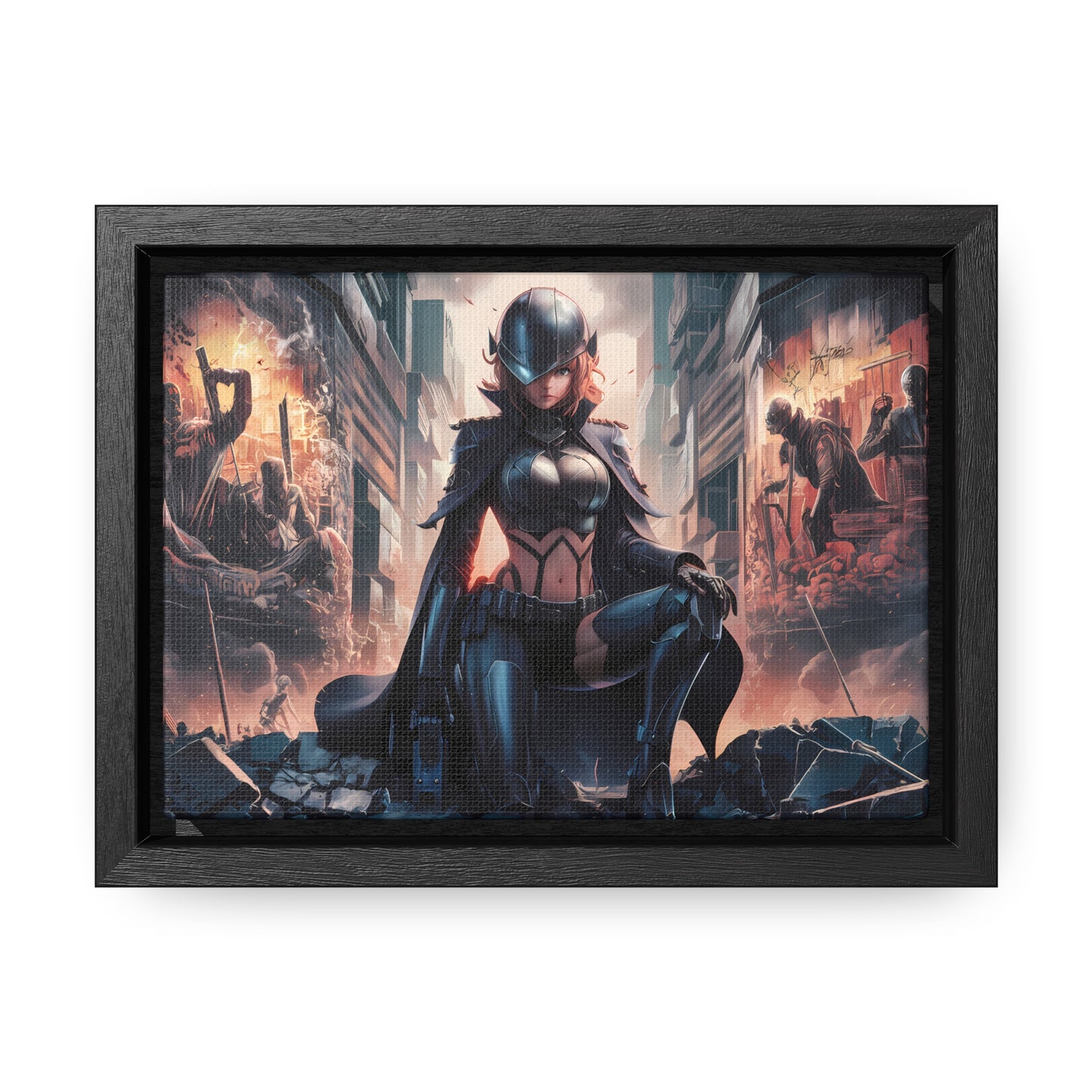 "Shadow of the Resistance" - Gallery Canvas Wraps, Horizontal Frame