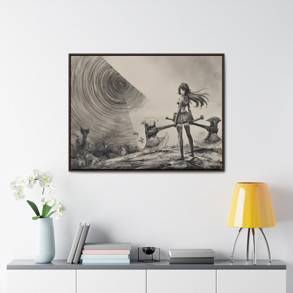 Echoes of the Abyss - Gallery Canvas Wraps, Horizontal Frame