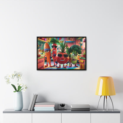 The Veggie Squad's Kitchen Takeover - Gallery Canvas Wraps, Horizontal Frame