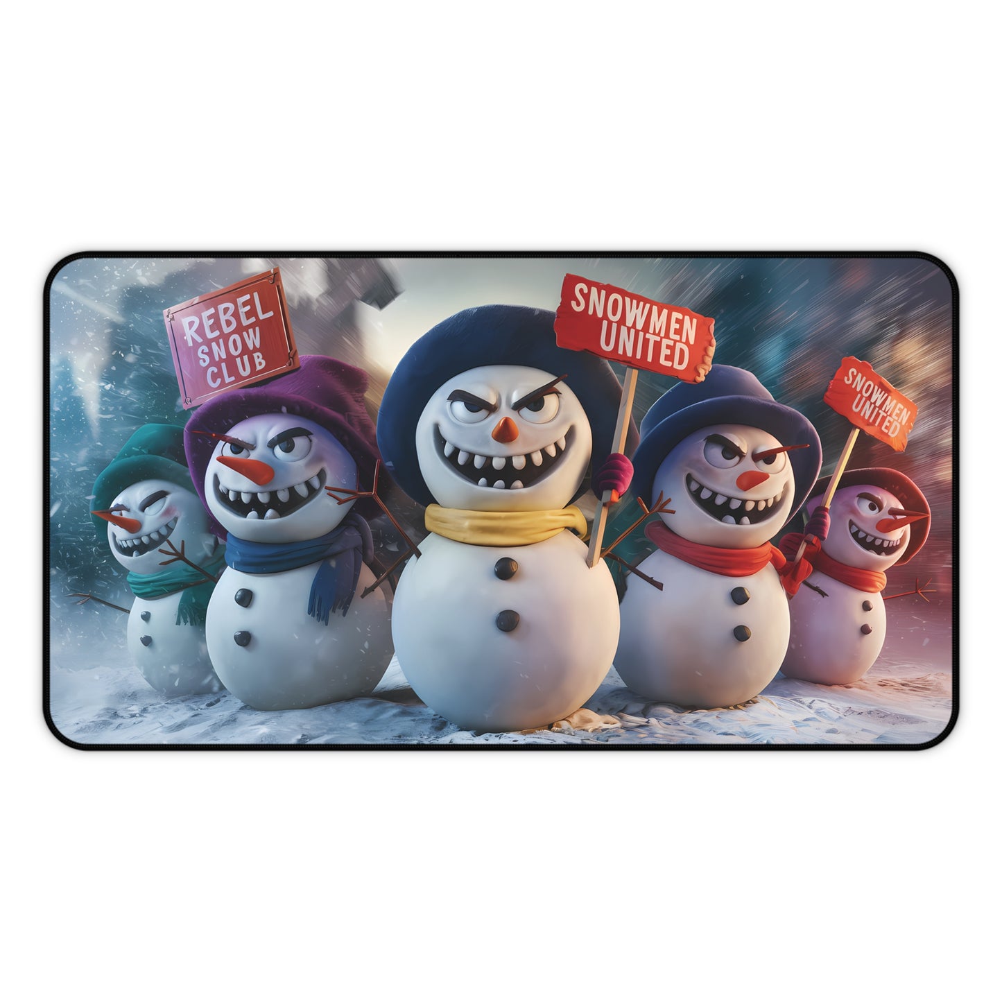Snowman Rebellion - Desk Mat