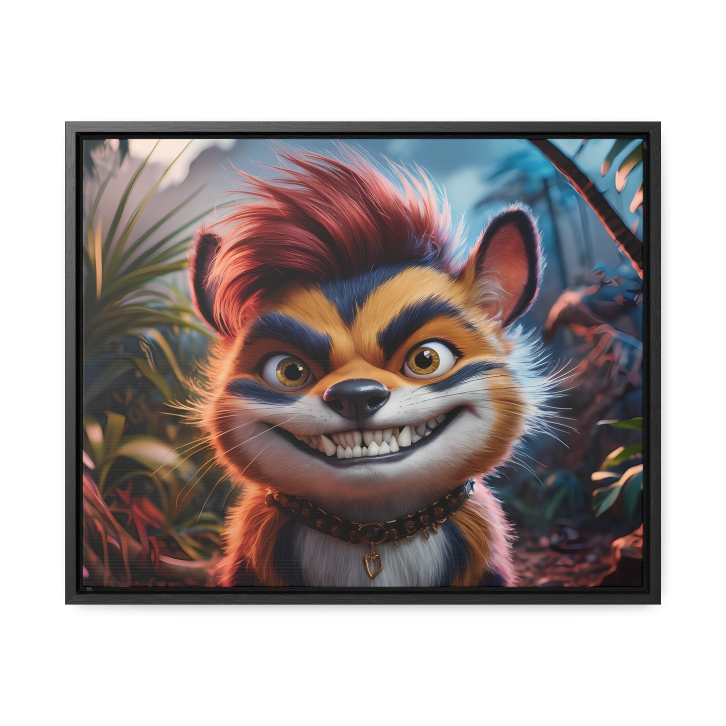 Rebel in the Jungle - Gallery Canvas Wraps, Horizontal Frame